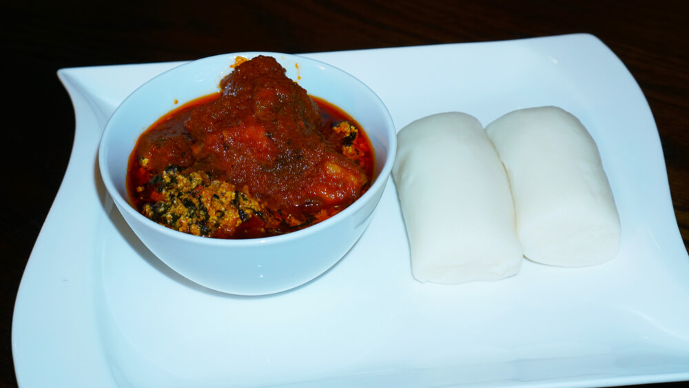 Pounded Yam and Egusi